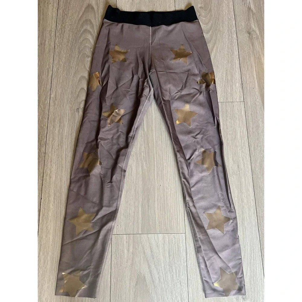 Ultracor Ultra High Lux Knockout Star Leggings Gray Size Medium
